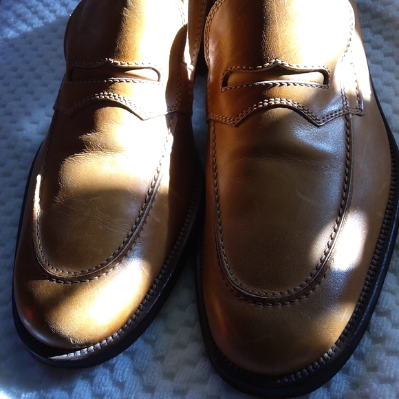 L Panelli Slip on Tan Leather Loafers - Picture 13 of 16